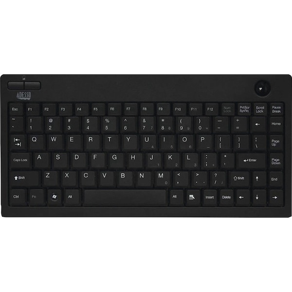 Adesso Publishing 2.4GHZ RF MINI WIRELESS OPTICAL TRACKBALL BLACK 12 CHANNELS WKB-3100UB - main