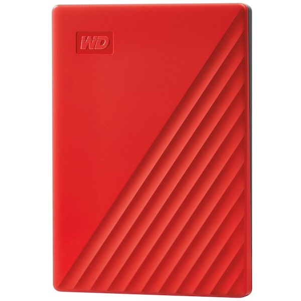 Western Digital WD My Passport WDBYVG0020BRD-WESN 2 TB Portable Hard Drive - External - Red WDBYVG0020BRDWESN - main
