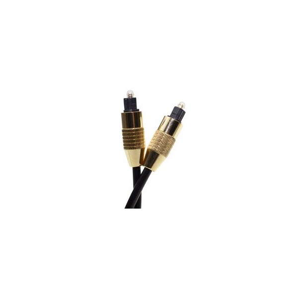 Cable Wholesale Digital Audio Optical TOSLINK Cable, Male to Male, for Home Theater, PlayStation/PS4 & Xbox-Pro, 25ft 10TT-40125 - main