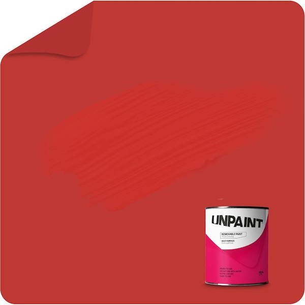 Unpaint Removable paint Interior Matte Red Fuchsia Bramble Quart 25-E4M8-4NL1 - main