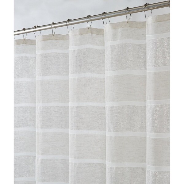 Homeroots Lurex Stripe Shower Curtain 484071 - main