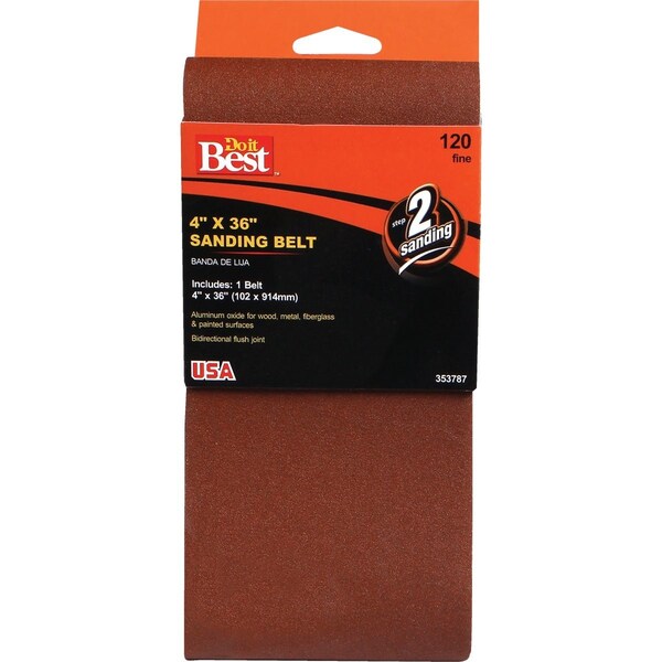 Do It Best 4''x36'' 120 Grit Hvy Dty Sanding Belt 353787GA - main