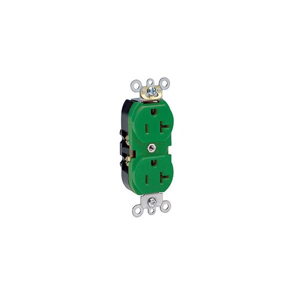 Leviton Duplex Receptacle/Oultet, 20 Amp 5362-GNS - main
