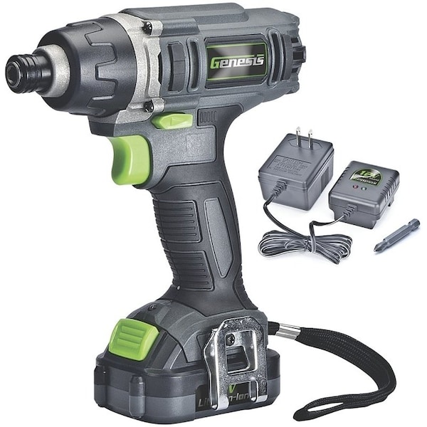 Genesis Genesis GLID12B Impact Driver, 12 V Battery, 1/4 in Drive GLID12B - main