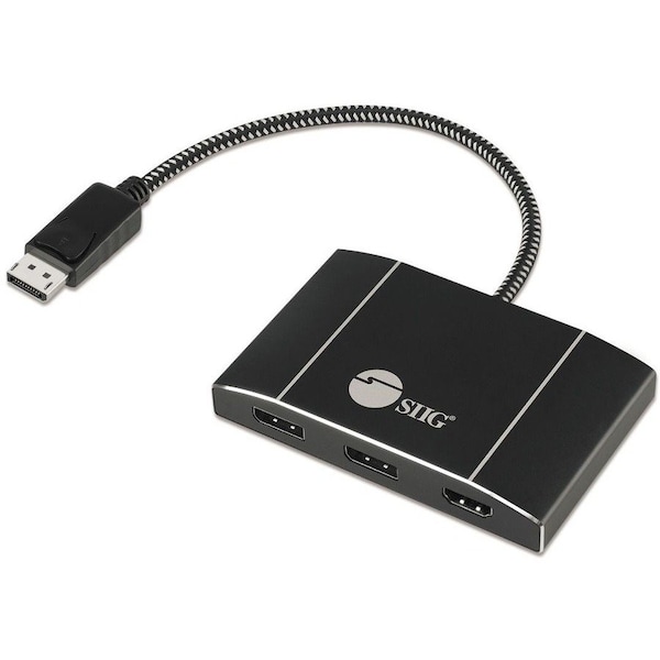 Siig AC CE-DP0N11-S1 Triple 4K DisplayPort 1.4 to 2 DP & HDMI MST Hub Splitter CE-DP0N11-S1 - main