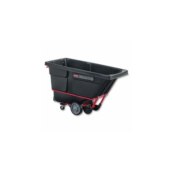 Rubbermaid Commercial Rotomolded Tilt Truck, 1/2 yd³ Capacity Vol, 1400 lb Load Capacity, Black 640-FG130600BLA - main