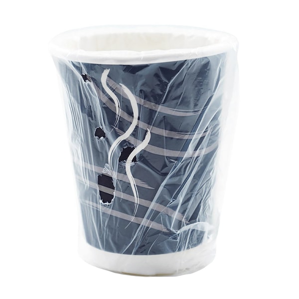 Rdi Double Wall Cup Generic Wrapped Black 12oz 500cs, 500PK CP-DBW12-BLK - main
