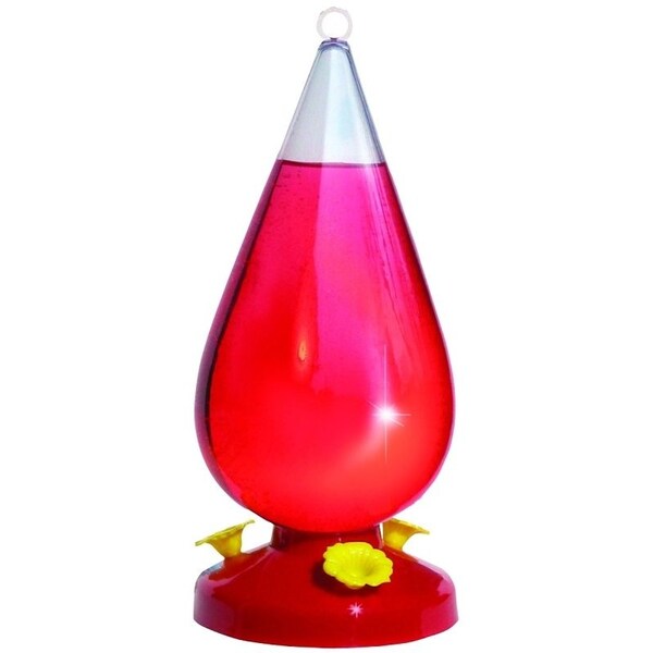 Perky-Pet Bird Feeder, Dew Drop, 32 oz, 3-Port/Perch, Acrylic, Clear 273 - main