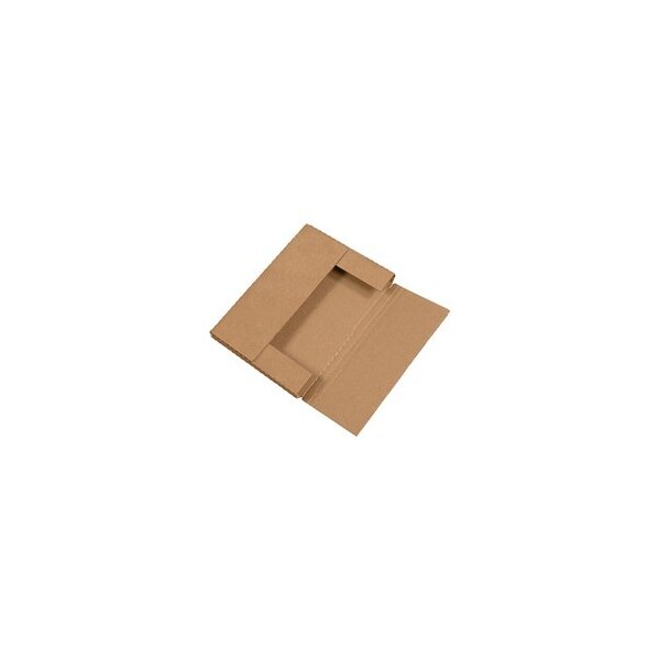 Bubblefast 50-12 1/8 x 9 1/8 x 1'' Kraft Easy-Fold Mailers, 50PK BFM1291K - main