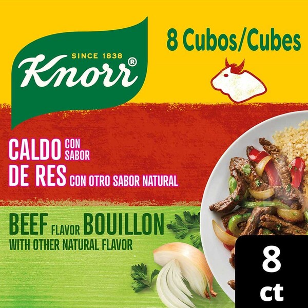 Knorr Beef Flavor Bouillon Cubes, 8 count, 24PK 69788652 - main