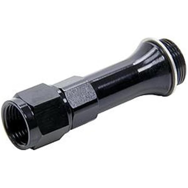 Powerhouse 0.87-20 in. to Female -8 AN Aluminum Carburetor Fitting with Washer for Holley, Black PO3626845 - main
