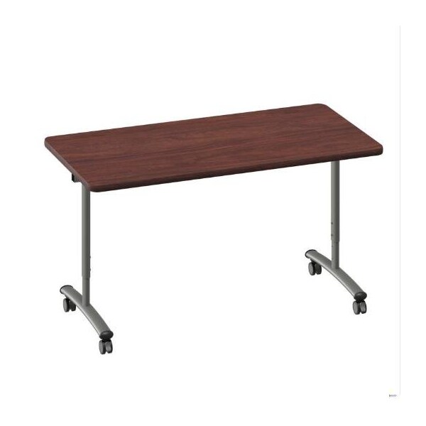 Correll Rectangle Premium Sit To Stand HPL Flip Top Table, 60 in W, 28 in to 38 in H, Particleboard Top FTS3060-20-14-20 - main