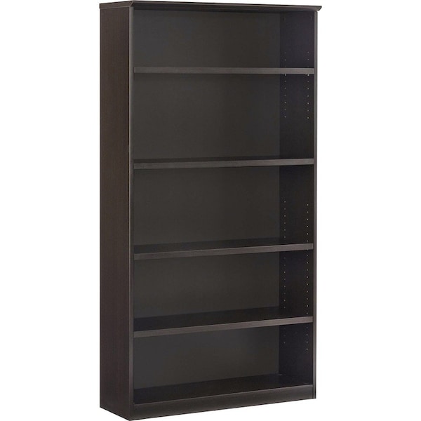 Mayline Medina Bookcase, 5 Shelf, Mocha MVB5LDC - main