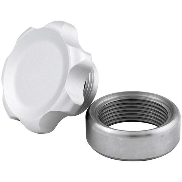 Allstar Performance Filler Cap with Weld-in Steel Bung - Silver; Small ALL36161 - main