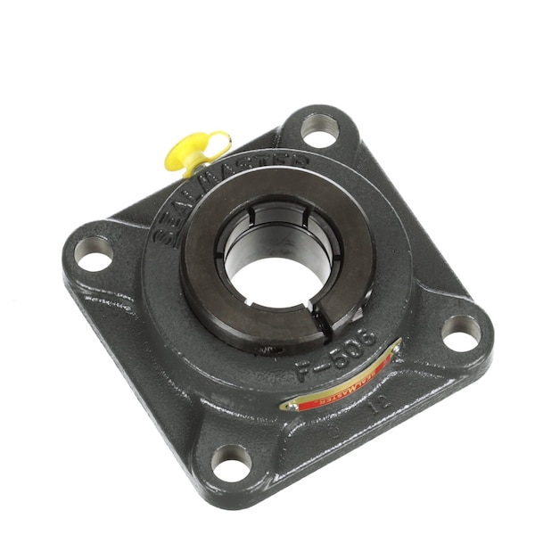 Sealmaster Mounted Cast Iron Four Bolt Flange Ball Bearing - 52100 Bearing Steel, Black Oxided SF-23T - main