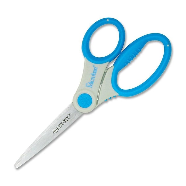 Westcott Scissors, 7" Ultra Soft Handle Student Scissors with Anti-Microbial, Weight: 0.15 14609 - main