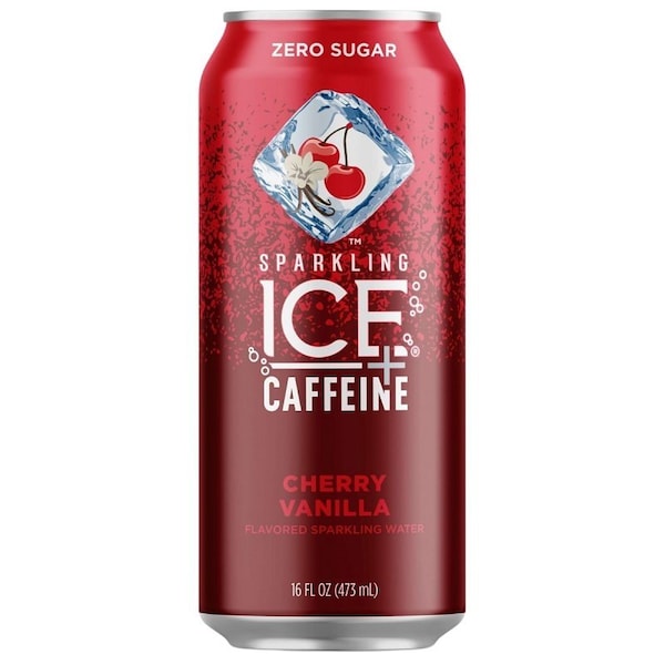 Sparkling Ice Energy Drink, Liquid, Caffeine, Cherry Vanilla, 16 fl-oz Can 716288 - main