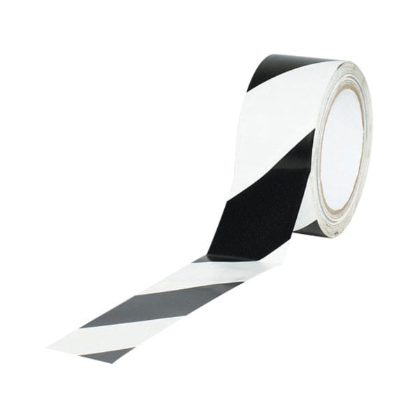 Partners Brand Tape Logic Striped Vinyl Tape, 7.0 Mil, 3" x 36 yds., Black/White, PK16 T9336BW - main