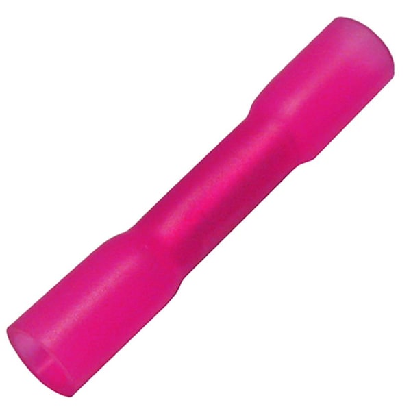 Pico Wiring Accessories Pico Crimp & Heat Shrink Polyolefin Butt Connector, 22-16 AWG Red, 100PK 2251A - main