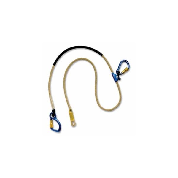 Dbi-Sala Pole Climber's Adjustable Rope Positioning Lanyard for Electrical/Hot Work, 8 ft, 310 lb 098-1234083 - main