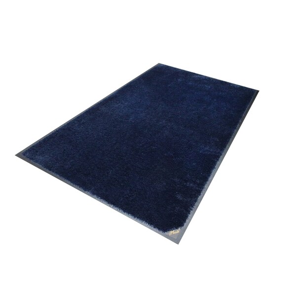 M A Matting Plush Mat, Deeper Navy 3' x 5', Smooth Backing 1805135190 - main