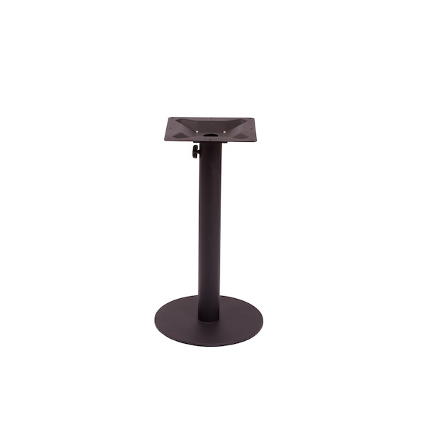 Bfm Seating Margate 24in Round Base - Zinc Plated Cast Iron Bottom, Stainless Steel Column PHTB24RBLU - main