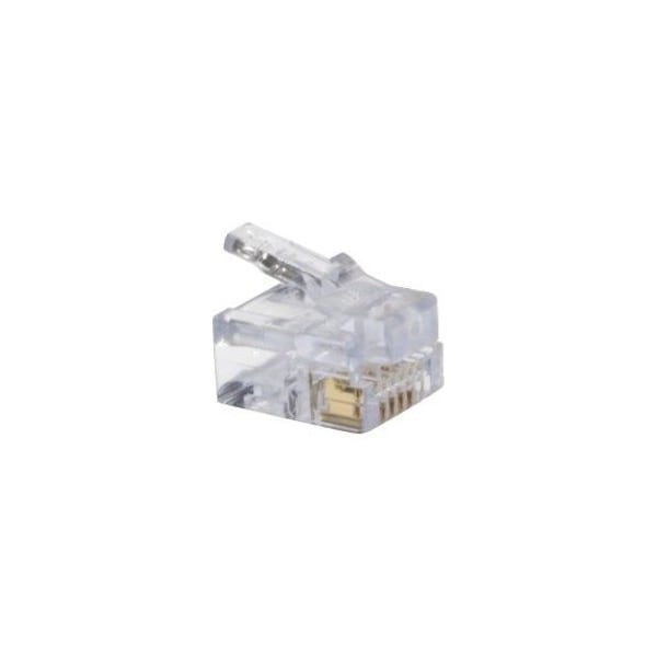 Platinum Tools EZ-RJ12/11 LONG TAB CONNECTOR. 100/BOX. 100026LTB - main