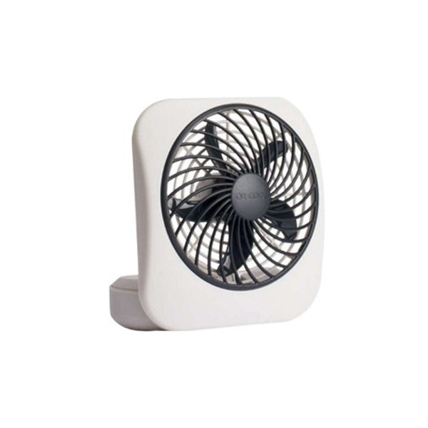 Treva/O2Cool CoolingFan, 5inDia, Gray, Mobile, Battery FD05004 - main