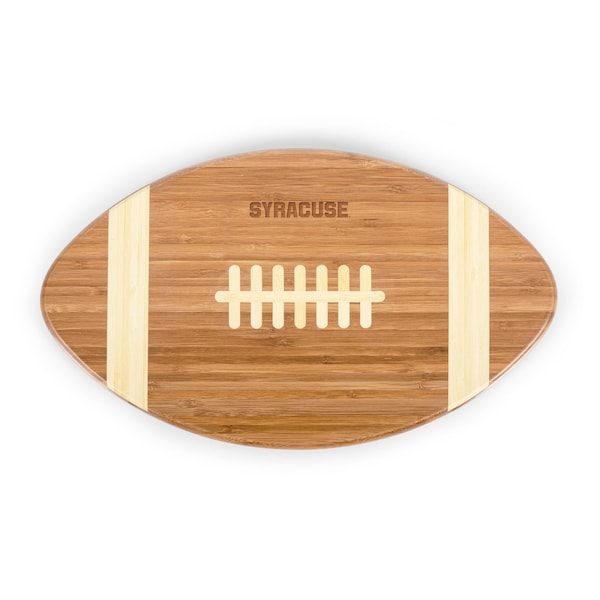 Picnic Time Family Of Brands NCAA Syracuse Orange Touchdown! Football Cheese Board - Novelty Charcuterie Board 896-00-505-543-0 - main