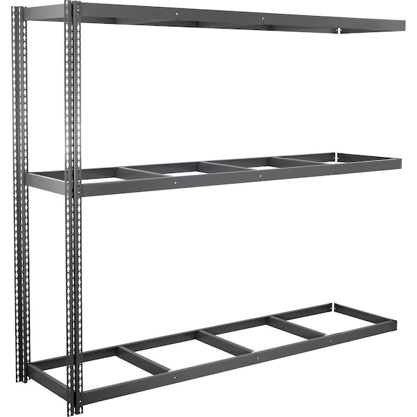 Global Industrial 3 Shelf, Standard Duty Boltless Shelving, Add On, 96"W x 18"D x 60"H, No Deck B3171416 - main