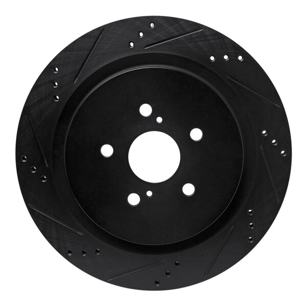 Dynamic Friction Co DFC Brake Rotor - Drilled and Slotted - Black 633-75042L - main