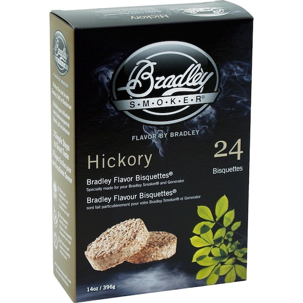 Bradley Smoker All Natural Hickory Wood Bisquettes 24 pk BTHC24 - main