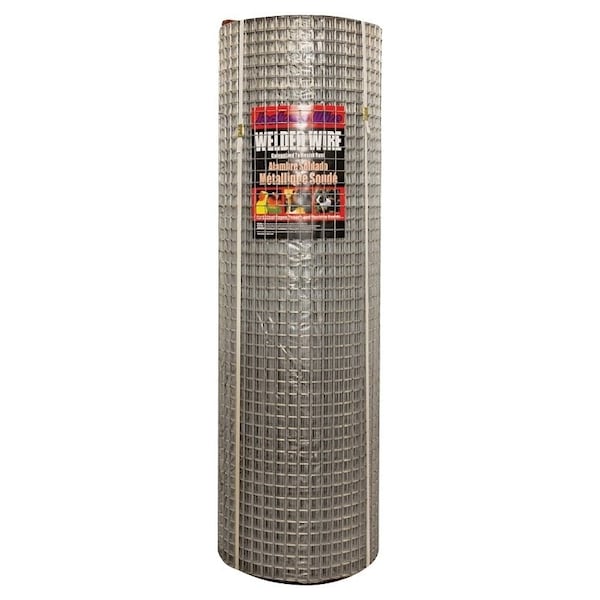 Jackson Wire 10 03 39 14 Welded Wire Fence, 100 ft L, 48 in H, 1 x 1 in Mesh, 14 Gauge, Galvanized 10033914 - main