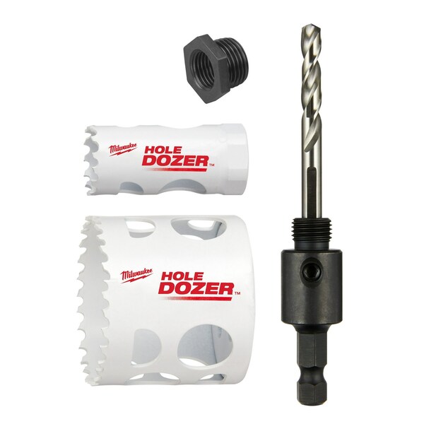 Milwaukee Tool Hole Saw Kit, 3pcs, Sizes:1"-2.125 49-22-4063 - main