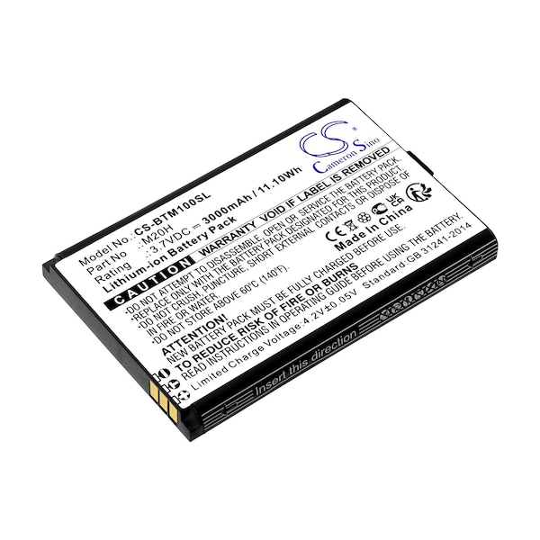 Ilc Benteng M100 Replacement 3.7V 3AH Battery M100 BATTERY - main