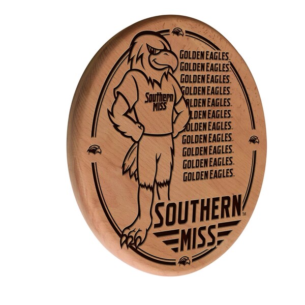 Holland Bar Stool Co University of Southern Mississippi 13" Laser Engraved Solid Wood Sign WSgnLNatSouMis - main