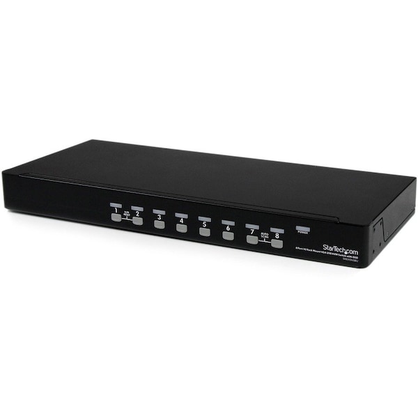 Startech.Com 8 Port 1U Rackmount USB KVM Switch with OSD SV831DUSBU - main