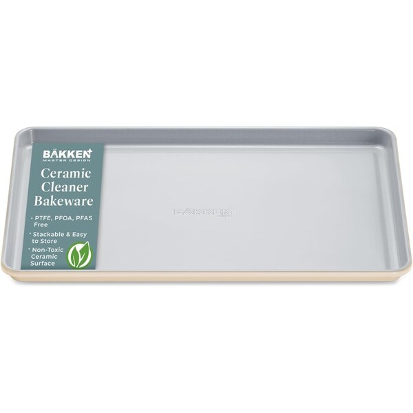 Bakken-Swiss Premium Sheet Pan Set, Blue, Teal, Marble, Golden, Cream, Aluminized Steel, Non-Toxic SBKCRSTBKCRMSHT - main