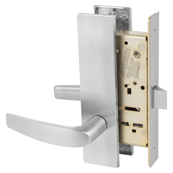 Sargent Grade 1 Passage or Closet Mortise Lock, B - Lever, LW1 - Escutcheon, Field Reversible, ASA Strike, 8215 LW1B 26D - main
