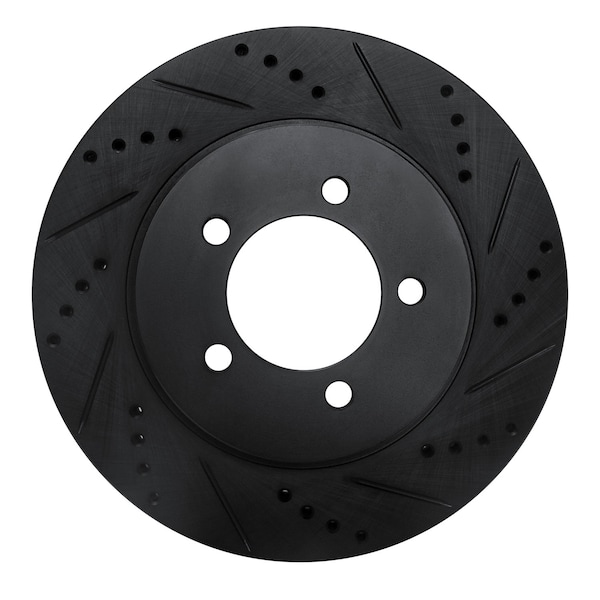 Dynamic Friction Co DFC Brake Rotor - Drilled and Slotted - Black 633-54179R - main
