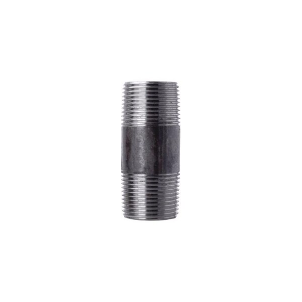 Stz Industries 1 in. MIP each X 1 in. D MIP Black Steel 3 in. L Nipple 300UP1X3 - main