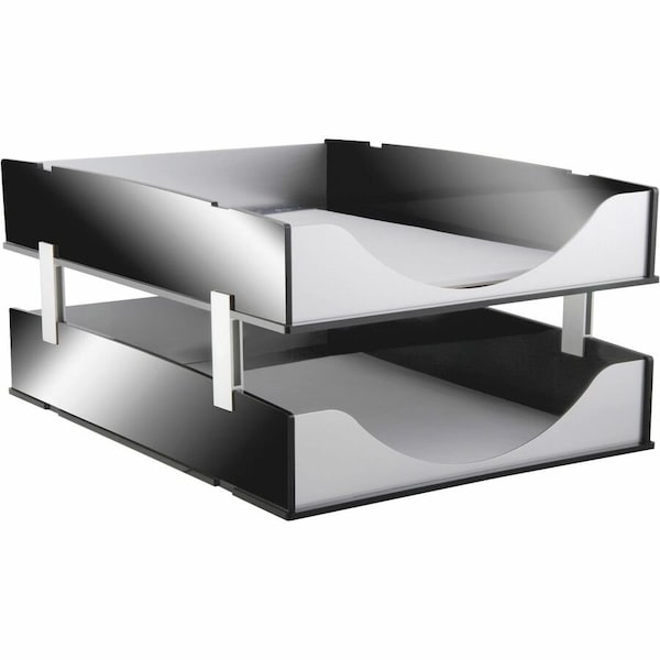 Kantek Stacking Supports for Kantek Acrylic/Aluminum Letter Trays 4/Set Black BA311 - main