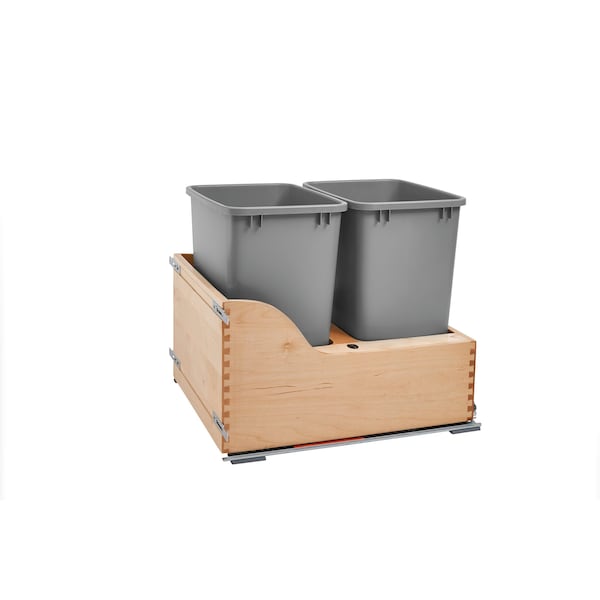 Rev-A-Shelf Maple Wood; Steel; Plastic, Natural Maple, 18 in W, 20.38 in H, 21.67 in D 4WCSC-2135DM-2 - main