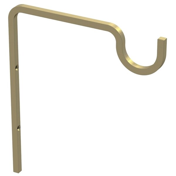 National Hardware Long Utility Hook, 71516 in L, 9 in H, Steel, Brushed Gold, Screw, Wall Mounting N275-508 - main