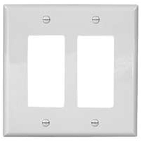 Serverusa 2152W-BOX 2, Gang Standard Rocker Plate, White SE446610 - main