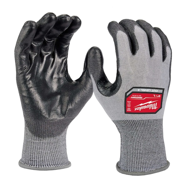 Milwaukee Tool Cut-Resistant Coated Gloves, Cut Level A4 , Dipped , Polyurethane , Smooth , L 48-73-8742 - main
