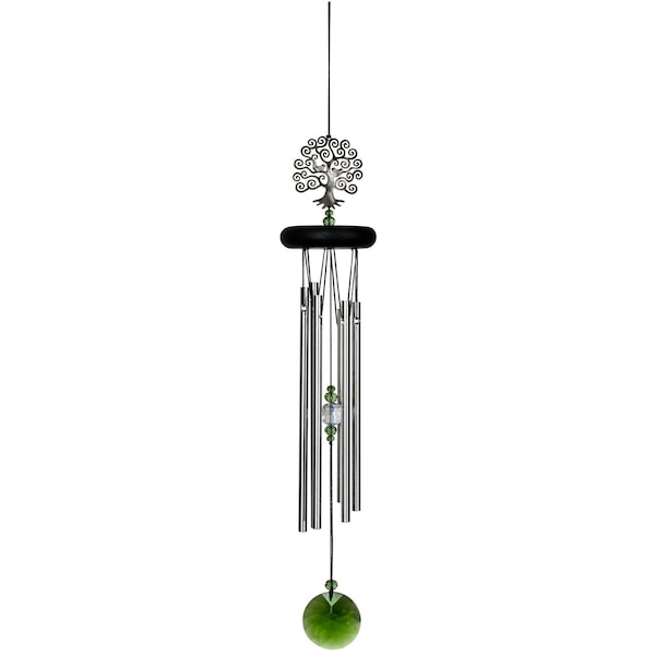 Woodstock Chimes Signature Collection Silver Aluminum 19 in. Tree of Life Wind Chime WFTE - main