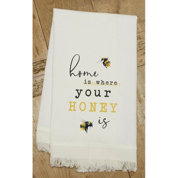 Second Nature By Hand Second Nature Home Is Where Your Honey Is Kitchen Towel MSTWLNR091 - main
