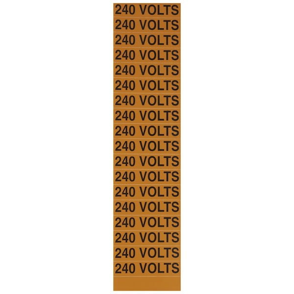 Nsi Voltage Marker Card 240 Volts VM-C-7 - main