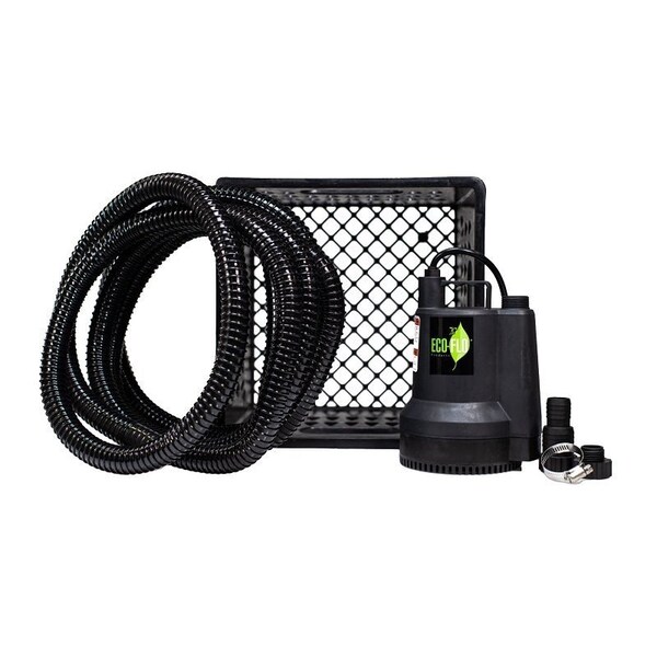 Eco-Flo Submersible Utility Pump Kit, 1-Phase, 3.3 A, 115 V, 1/4 hp, 25 ft Max Head SUP55KIT - main